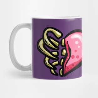 Zombie Love Hearts Halloween Horror Ribs Mug